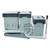PARTNER UNIKO Система для утилизации в угловой корпус (2 ведра по 15 литров, 1 ведро 7 литров, 2 корзинки для моющих средств)