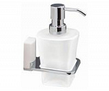 Дозатор для жидкого мыла стеклянный, К-5099WHITE