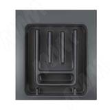 UPPO Лоток кухонный для столовых приборов для мебельного ящика шириной 450мм, цвет серый базальт RAL7012