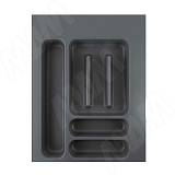 UPPO Лоток кухонный для столовых приборов для ящика c фасадом 400мм, цвет серый базальт