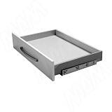 LS BOX комплект ящика 500 мм, серый металлик, боковины h88 мм с направляющими плавного закрывания
